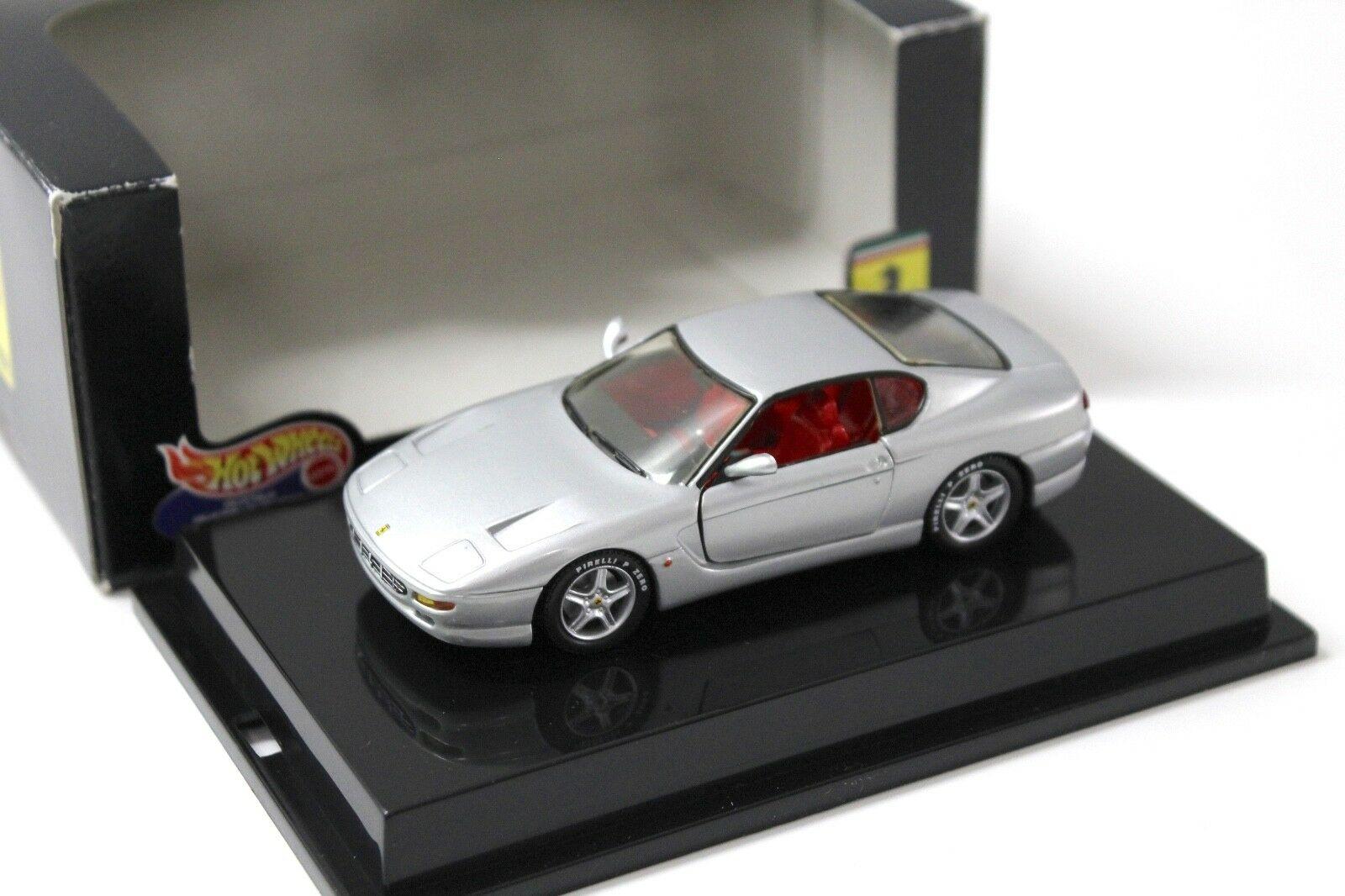 1:43 Hot Wheels Ferrari 456 GT Coupe silver