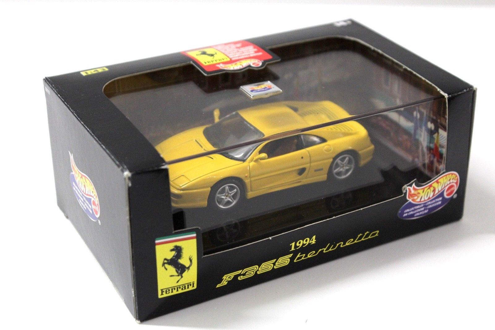 1:43 Hot Wheels Ferrari F355 Berlinetta yellow