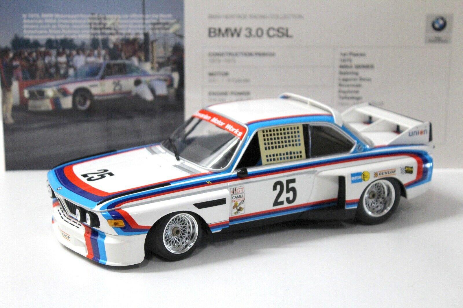 1:18 Minichamps BMW 3.0 CSL #25 Sebring 1975 Stuck DEALER VERISON