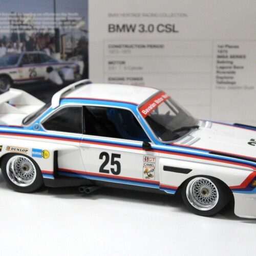 1:18 Minichamps BMW 3.0 CSL #25 Sebring 1975 Stuck DEALER VERISON