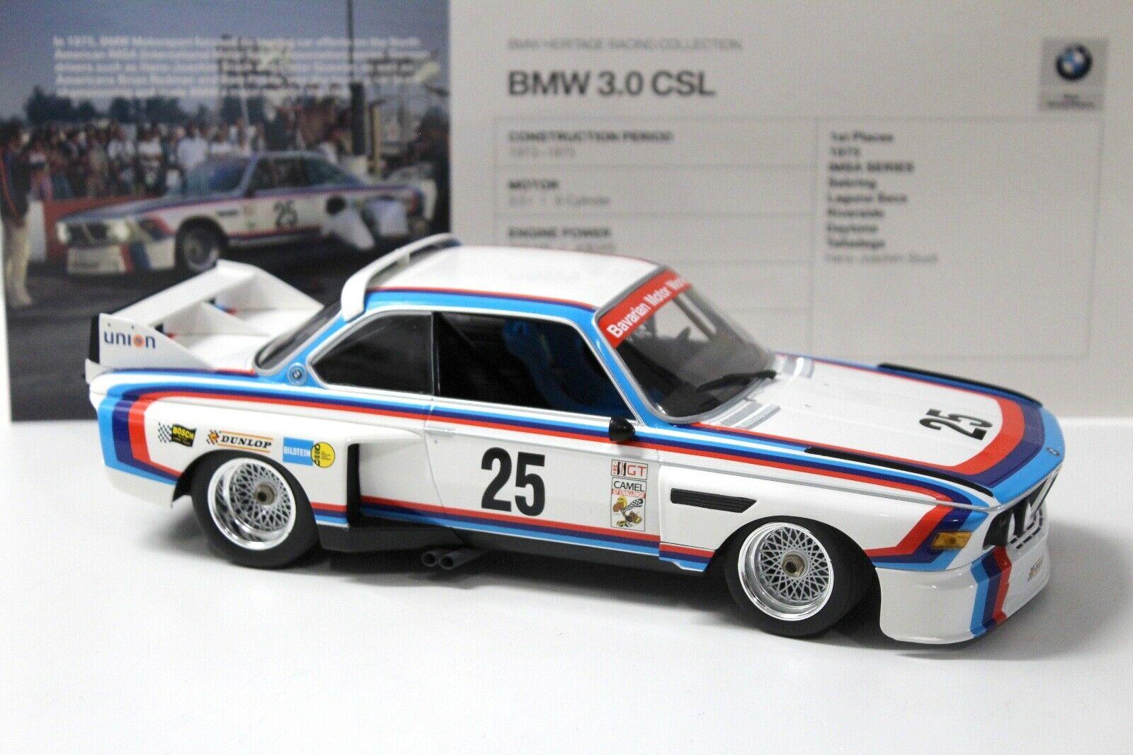 1:18 Minichamps BMW 3.0 CSL #25 Sebring 1975 Stuck DEALER VERISON