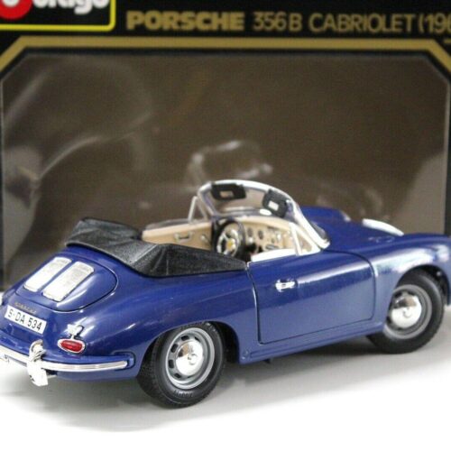 1:18 Bburago Porsche 356B Cabriolet dark blue
