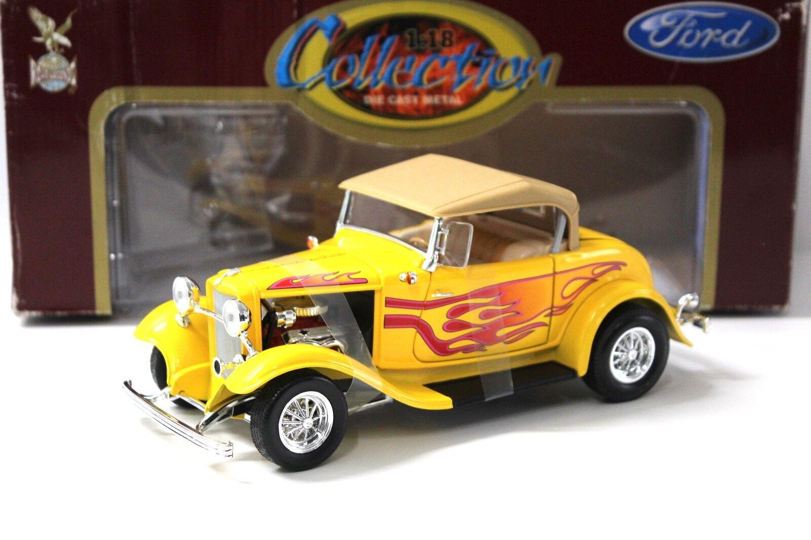 ID 46775 orig 1.jpg 1:18 Road Legends Ford Roadster Street Rod 1932 yellow