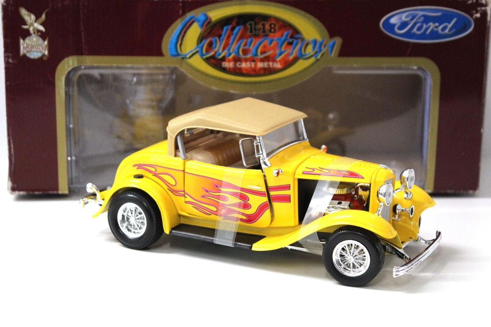 1:18 Road Legends Ford Roadster Street Rod 1932 yellow