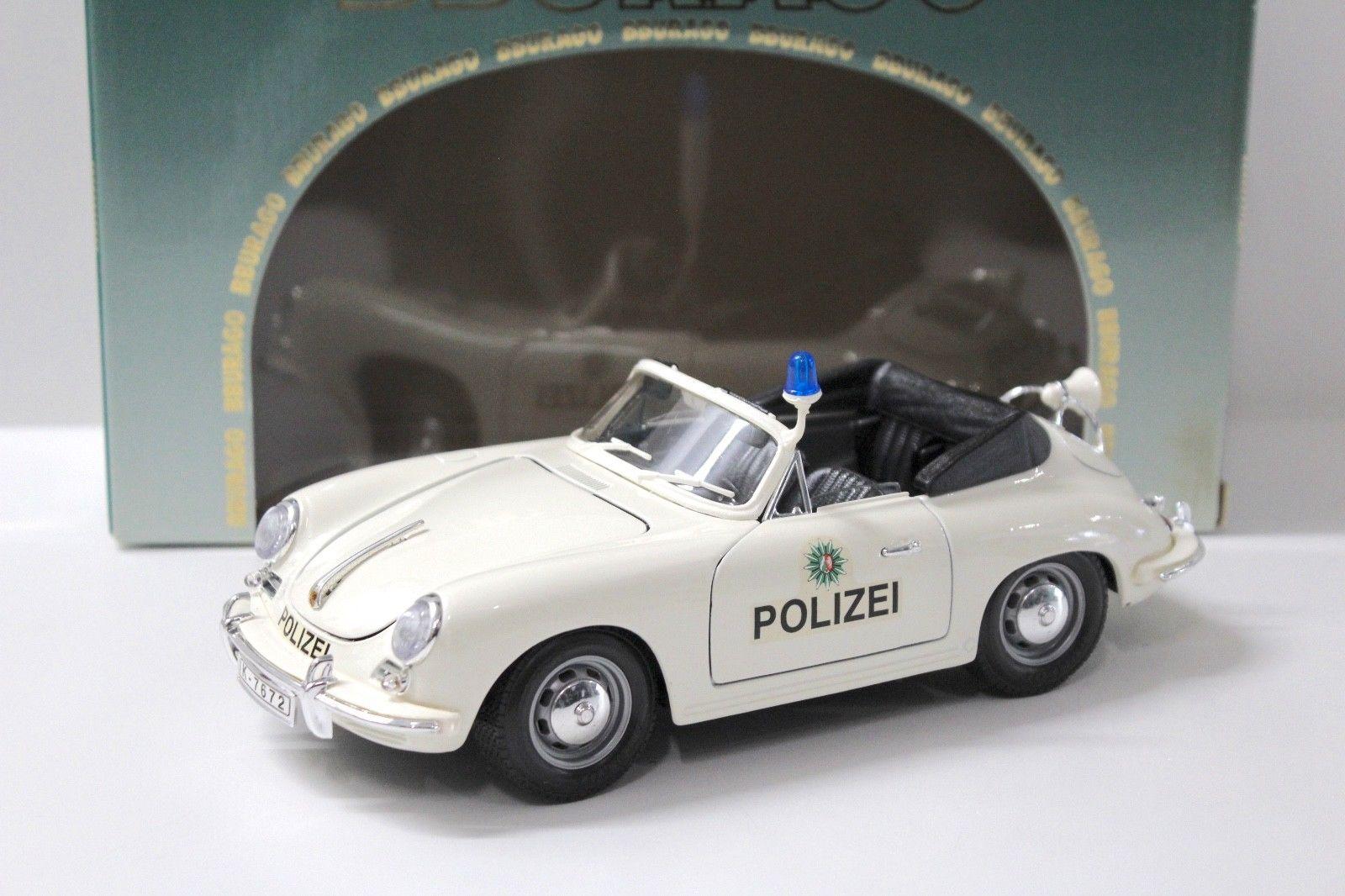 1:18 Bburago Porsche 356 Cabriolet "POLIZEI" 1964 white