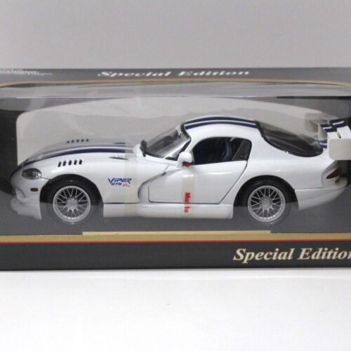 1:18 Maisto Dodge Viper GT2 white/ blue stripes