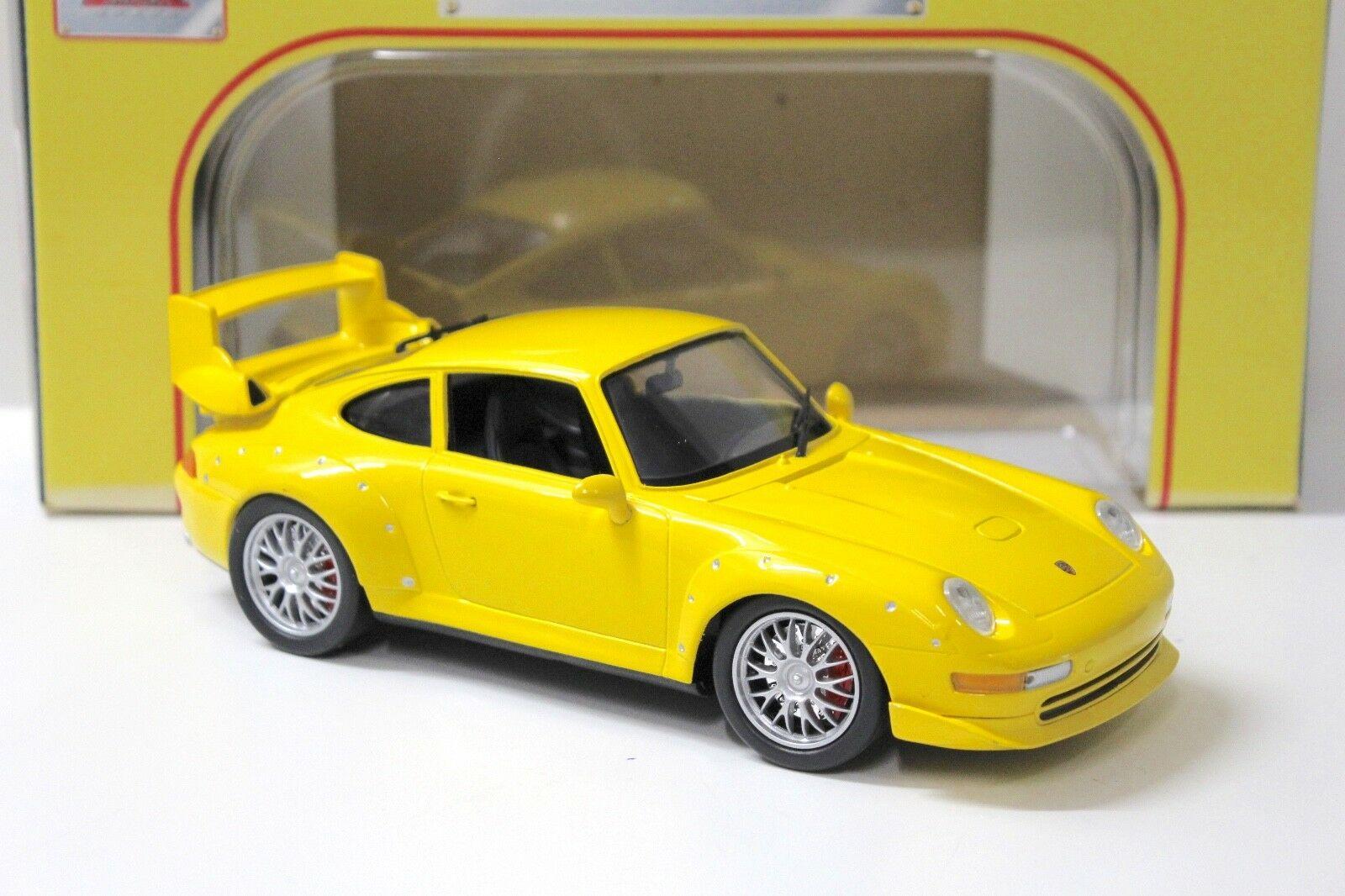 1:18 Anson Porsche 911 993 GT2 Coupe yellow