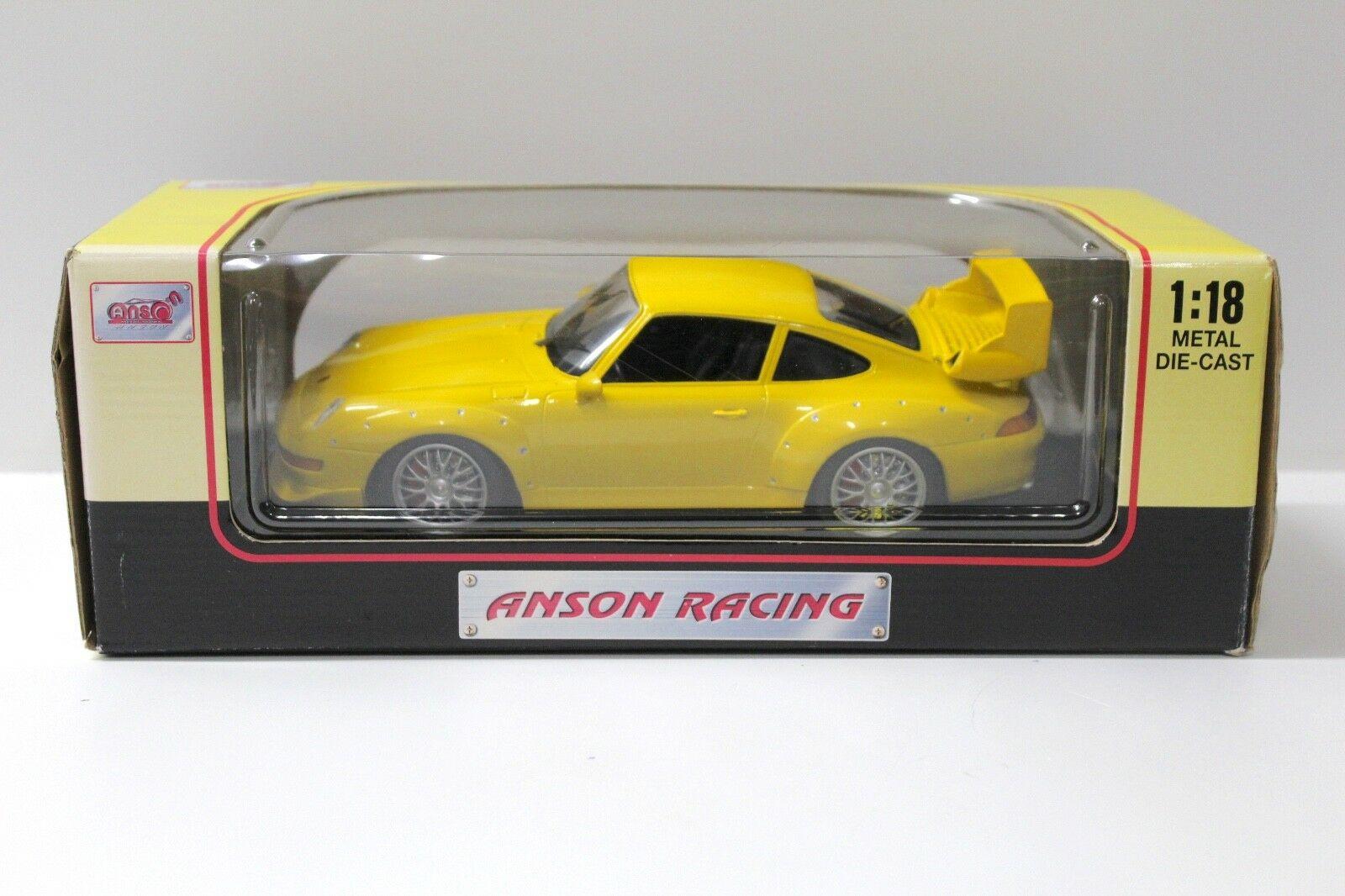 1:18 Anson Porsche 911 993 GT2 Coupe yellow