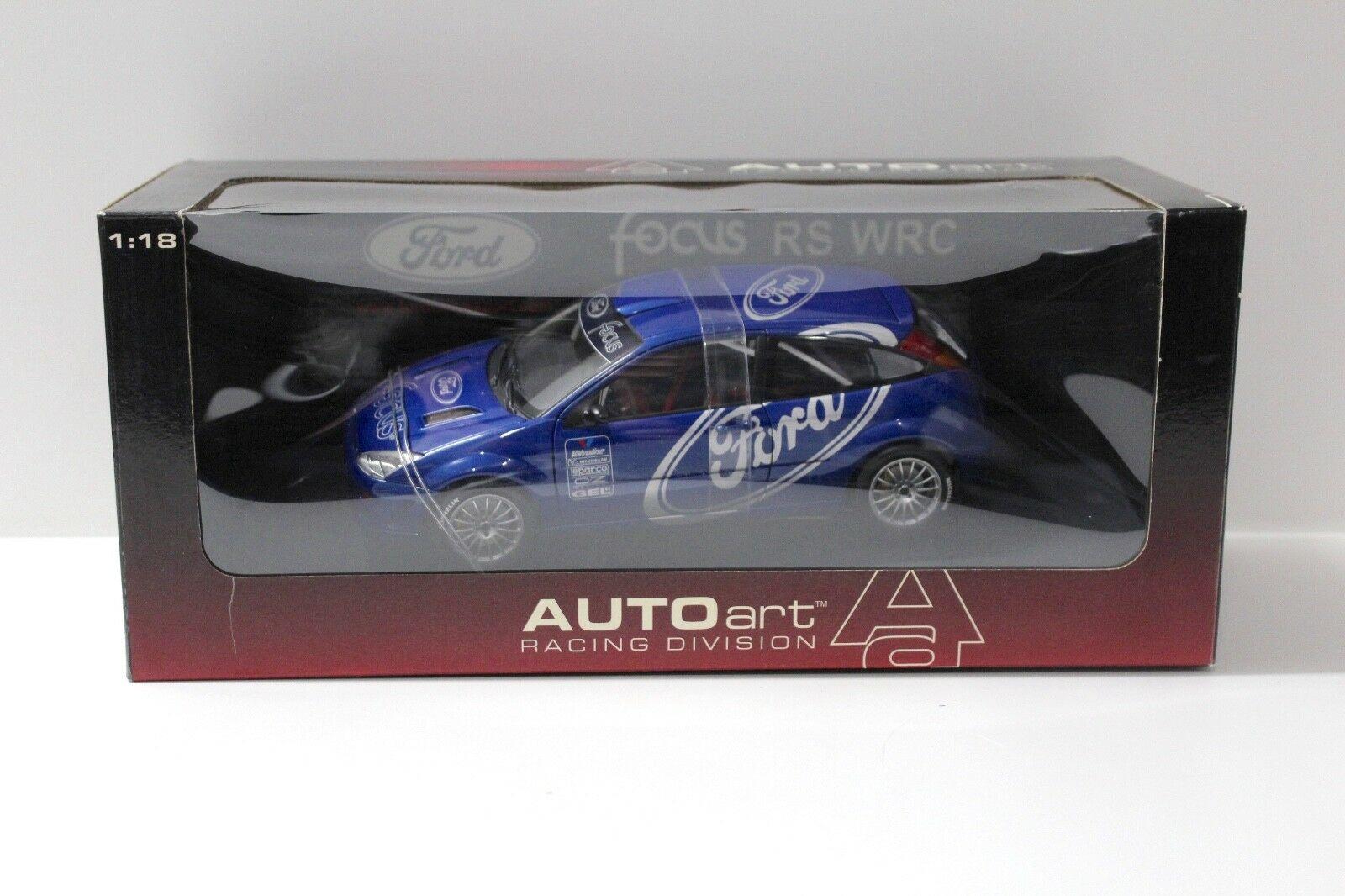 1:18 AUTOart Ford Focus WRC 1999 PRESENTATION blue