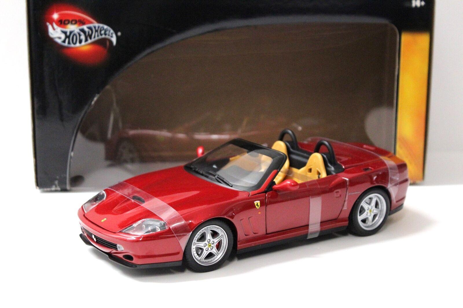 1:18 Hot Wheels Ferrari 550 Barchetta Pininfarina wine red