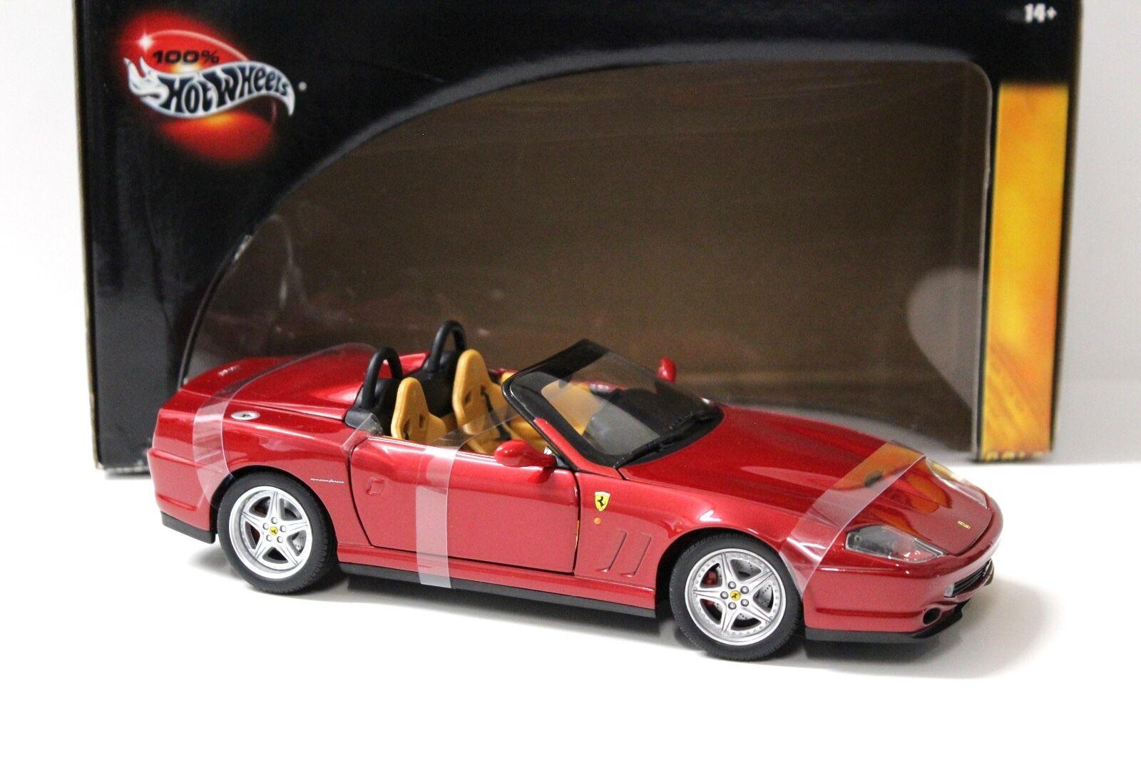 1:18 Hot Wheels Ferrari 550 Barchetta Pininfarina wine red