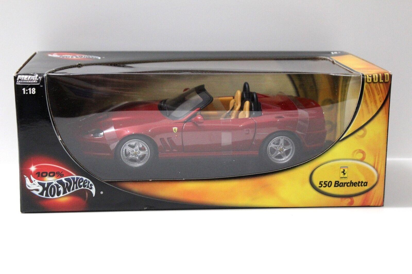 1:18 Hot Wheels Ferrari 550 Barchetta Pininfarina wine red