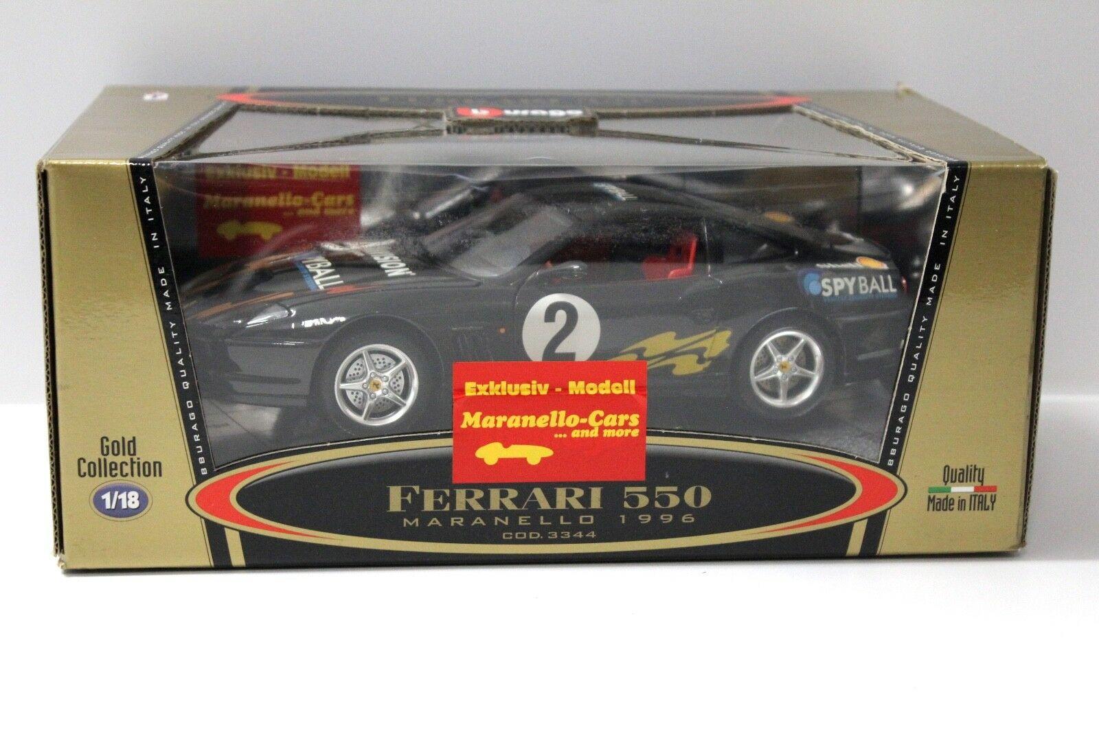 1:18 Bburago Ferrari 550 Maranello SPYBALL #2 black