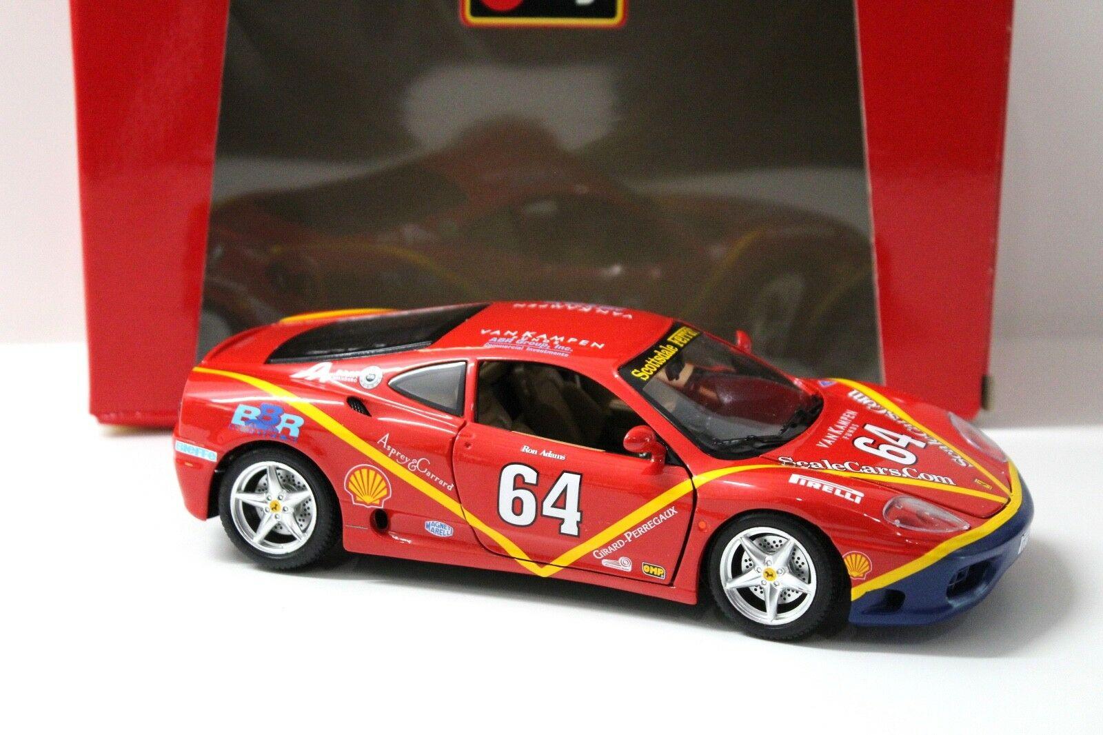 1:18 Bburago Ferrari 360 Modena Scottsdale #64 BBR EDITION red