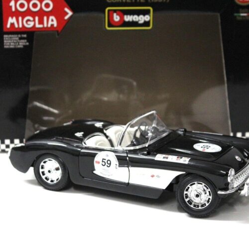 1:18 Bburago Chevrolet Corvette 1957 black *MILLE MIGLIA*