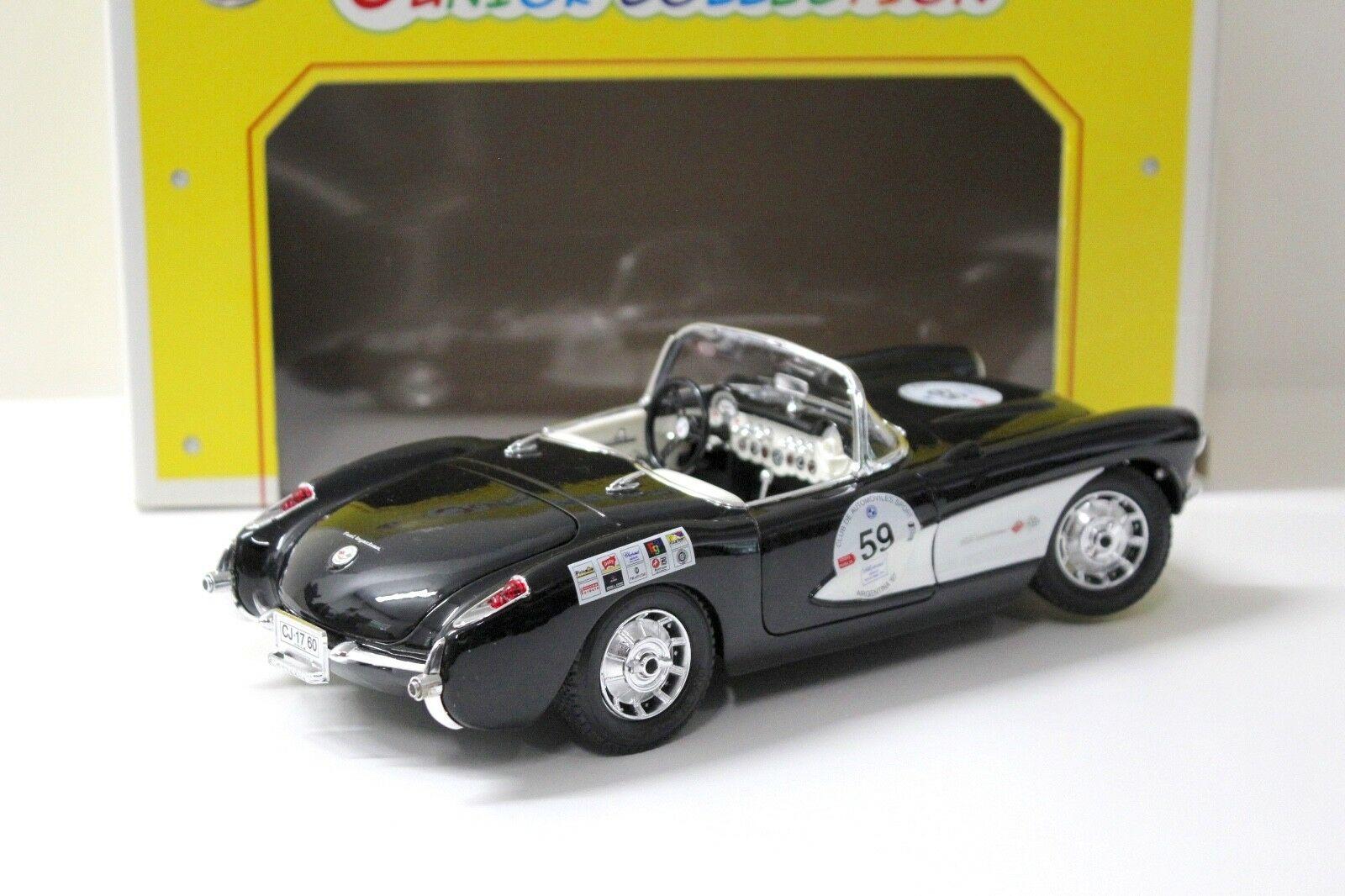 1:18 Bburago Junior Chevrolet Corvette 1957 black #59
