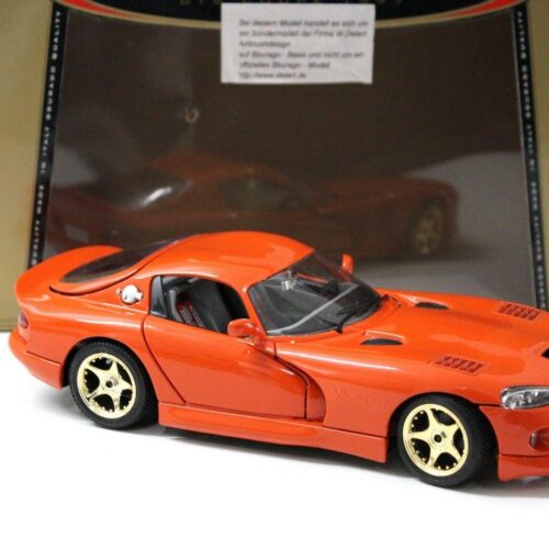 1:18 Bburago Dodge Viper GTS Coupe orange "W.Detert"