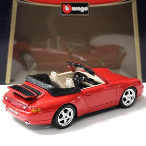 1:18 Bburago Porsche 911 (993) Carrera Cabriolet red