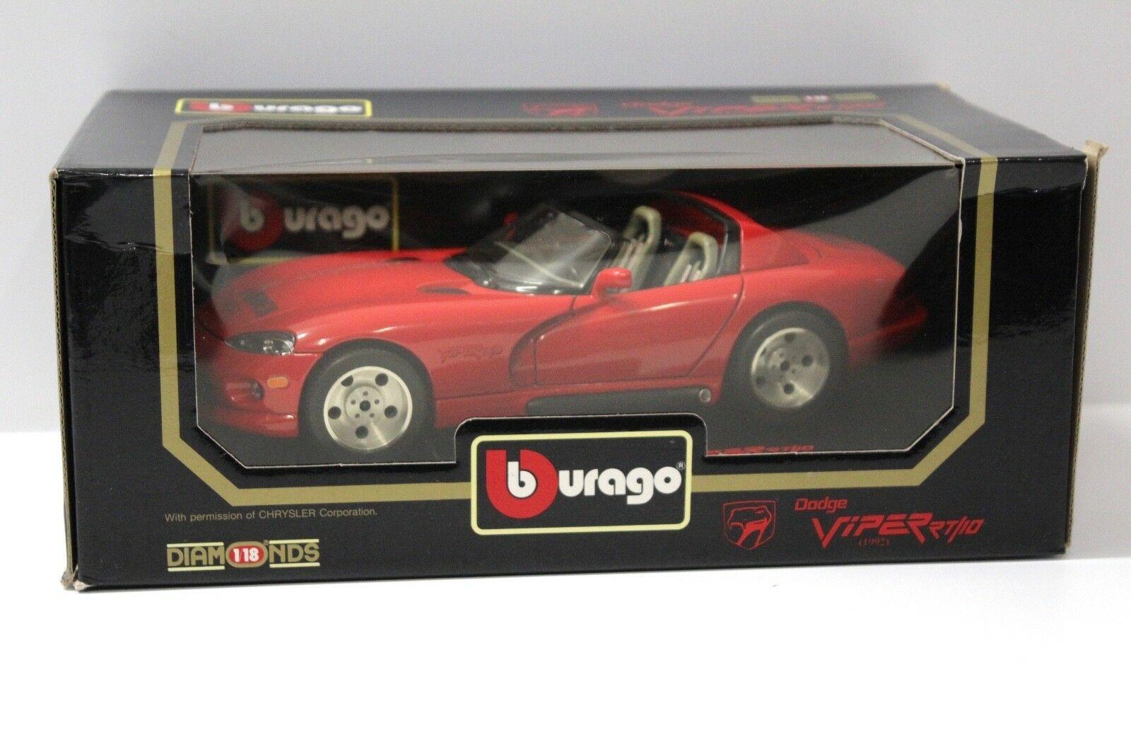 1:18 Bburago Dodge Viper RT/10 "MODELLFAHRZEUG" red