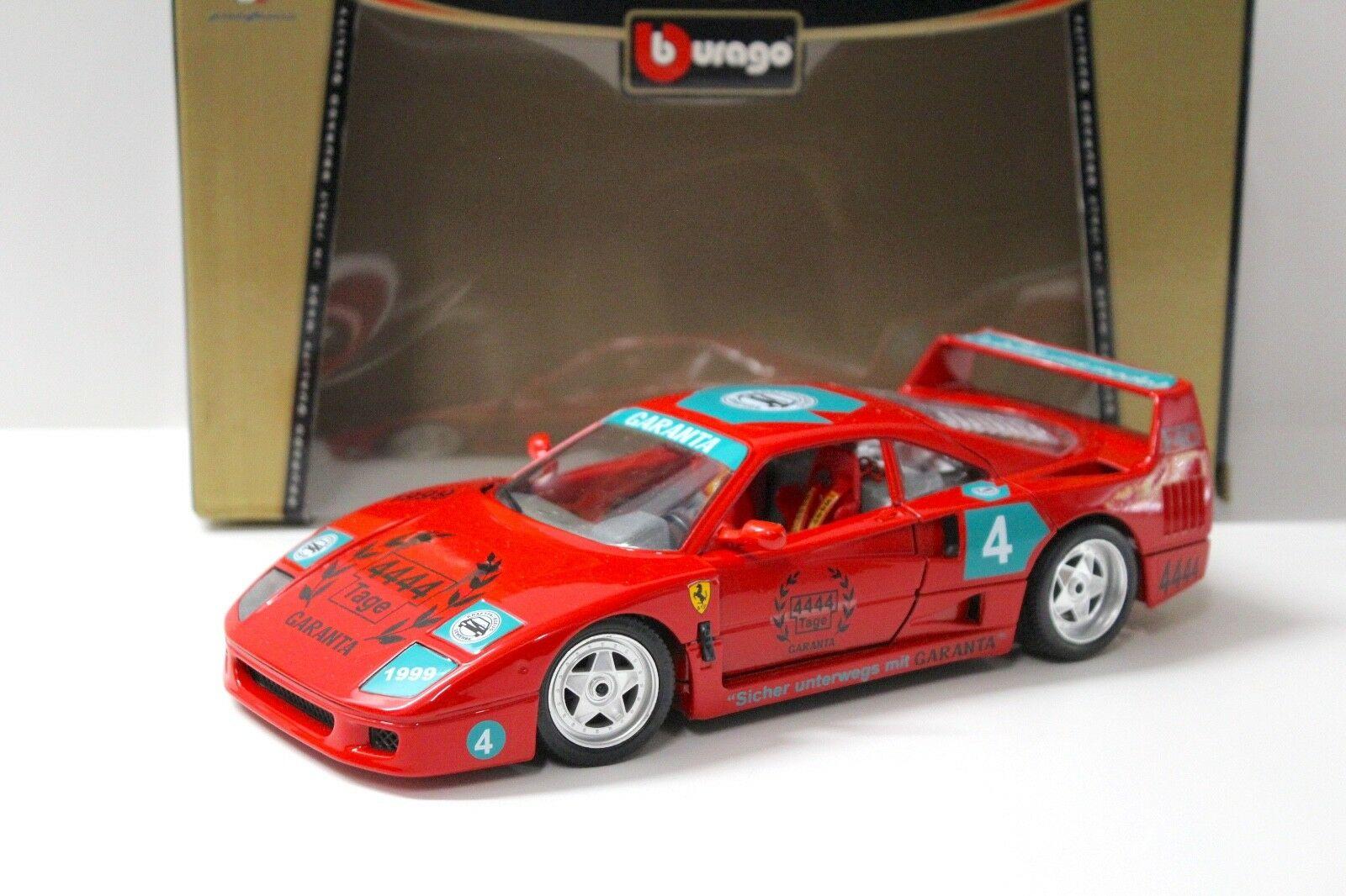 1:18 Bburago Ferrari F40 "GARANTA" 4444 Tage red