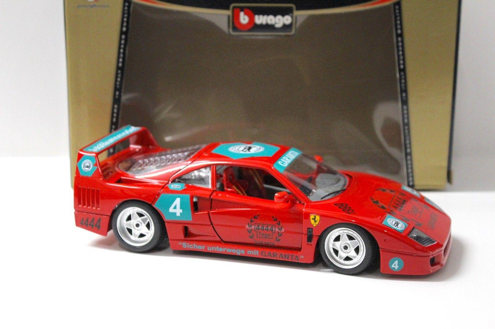 1:18 Bburago Ferrari F40 "GARANTA" 4444 Tage red