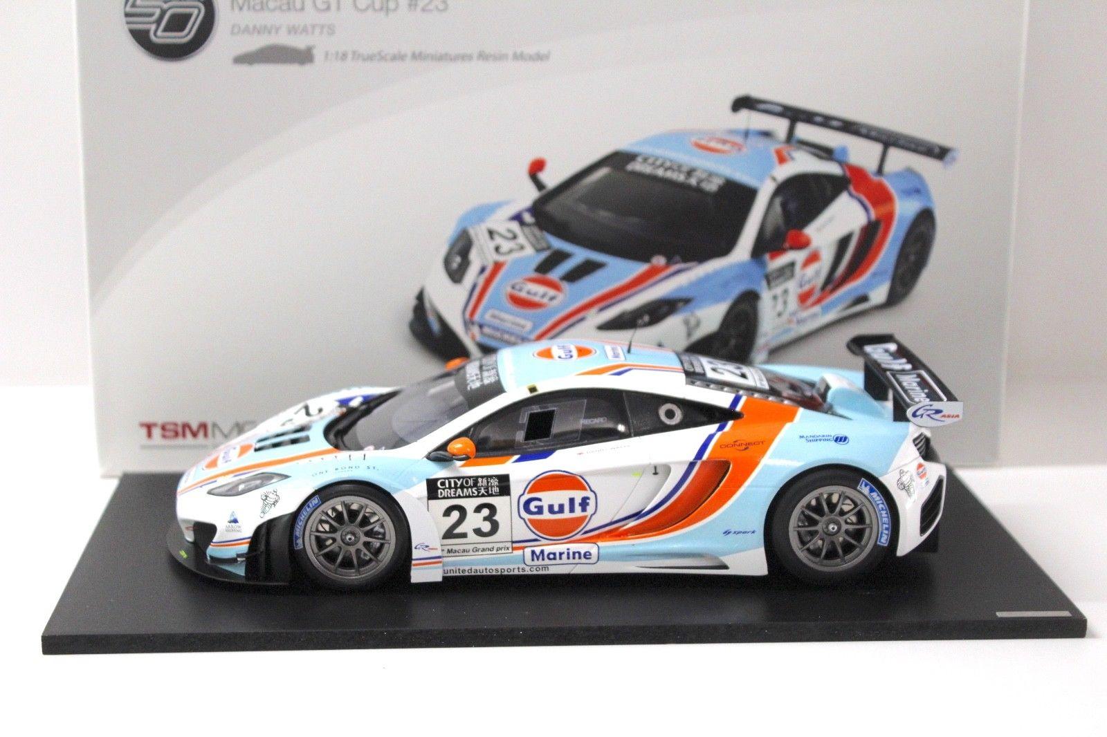 1:18 TSM True Scale McLaren MP4-12C GT3 Macau GT Cup #23 GULF 2012