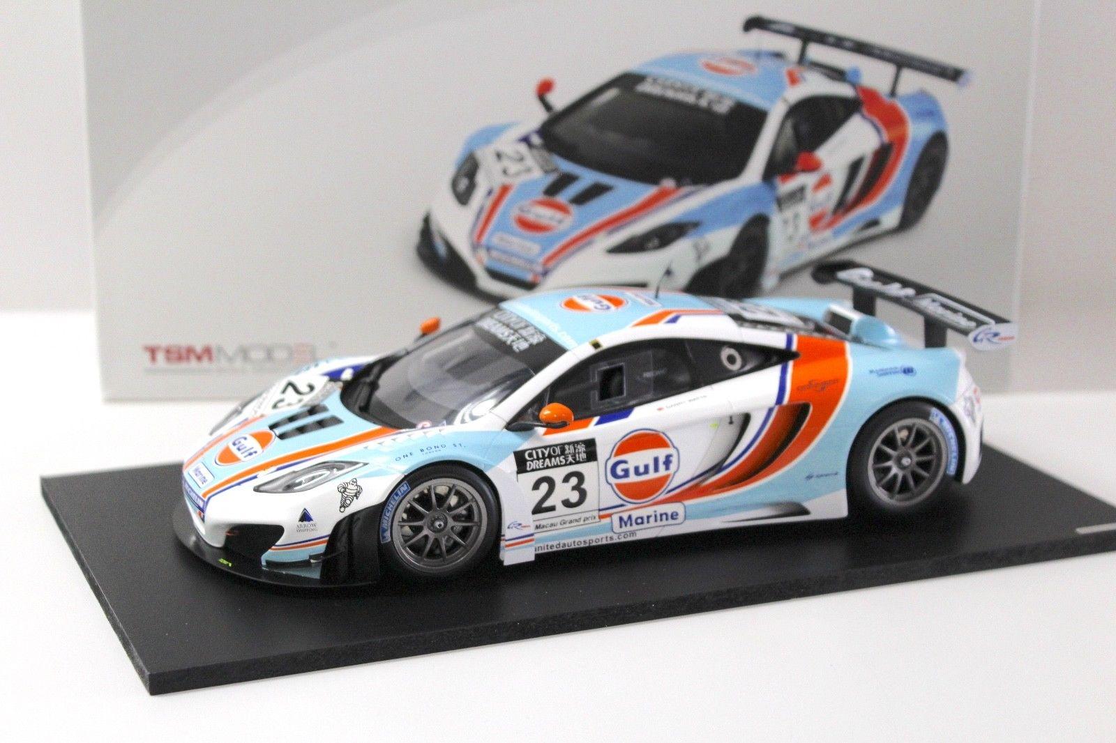 1:18 TSM True Scale McLaren MP4-12C GT3 Macau GT Cup #23 GULF 2012