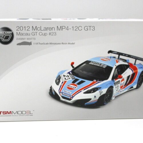 1:18 TSM True Scale McLaren MP4-12C GT3 Macau GT Cup #23 GULF 2012