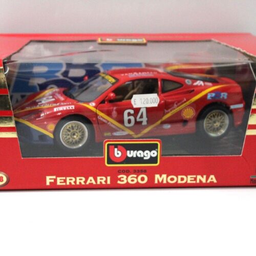1:18 Bburago Ferrari 360 Modena SCOTTSDALE BBR EDITION BBS WHEELS #64 red