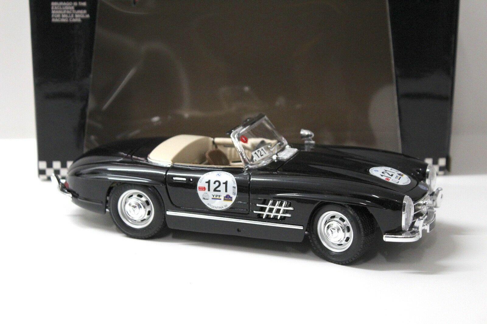 1:18 Bburago Mercedes 300SL Roadster #121 MILLE MIGLIA black