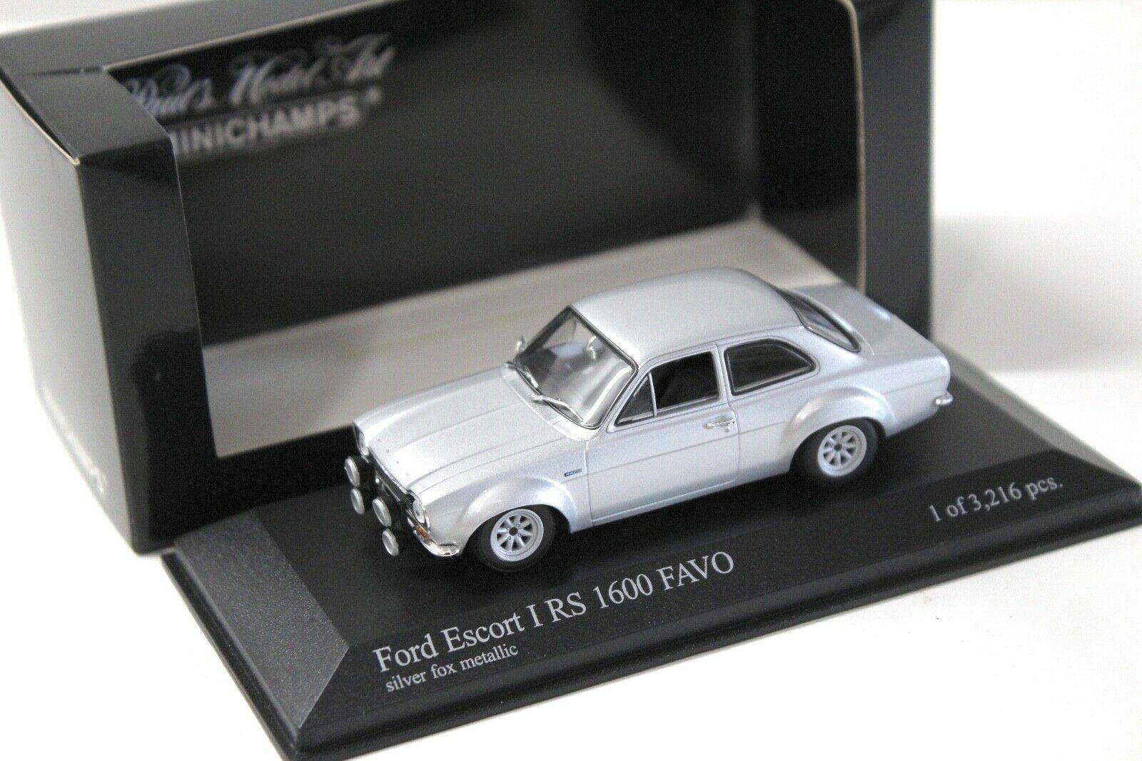1:43 Minichamps Ford Escort I RS 1600 FAVO silver