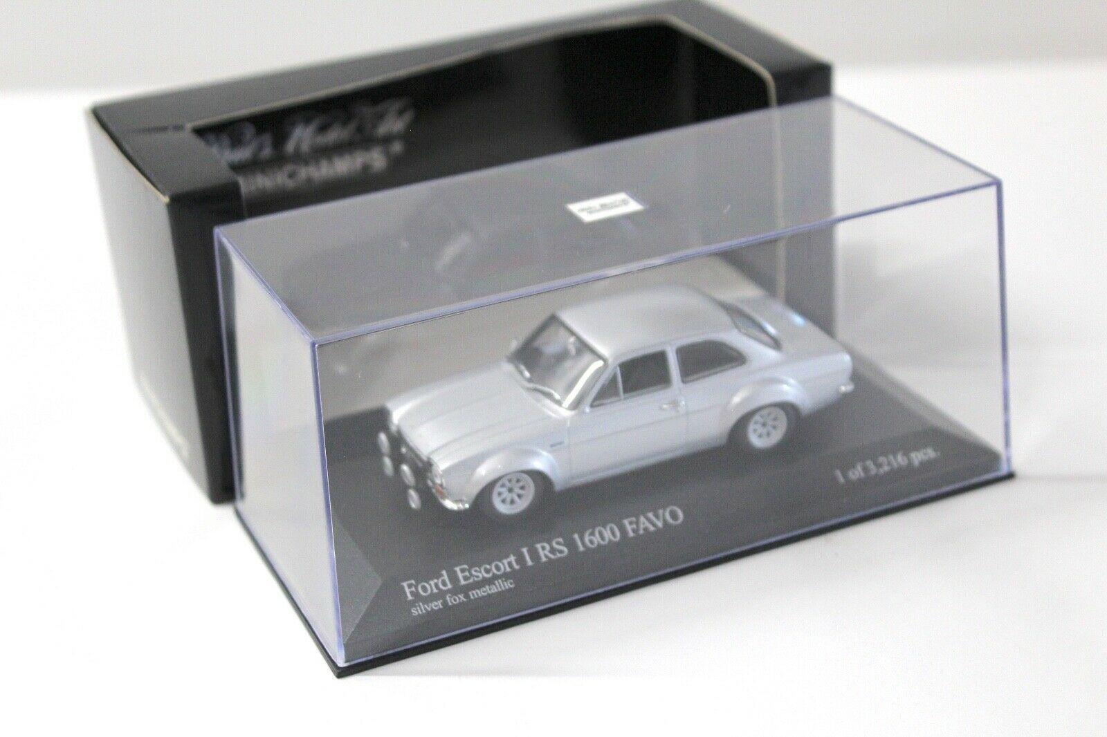 1:43 Minichamps Ford Escort I RS 1600 FAVO silver
