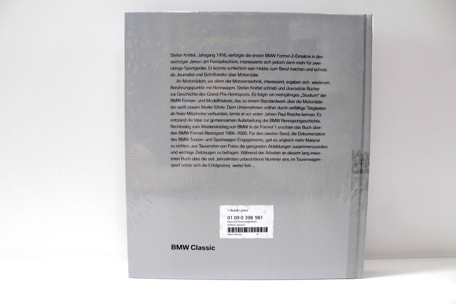 Original Buch BMW Profile Touren- und Sportwagen