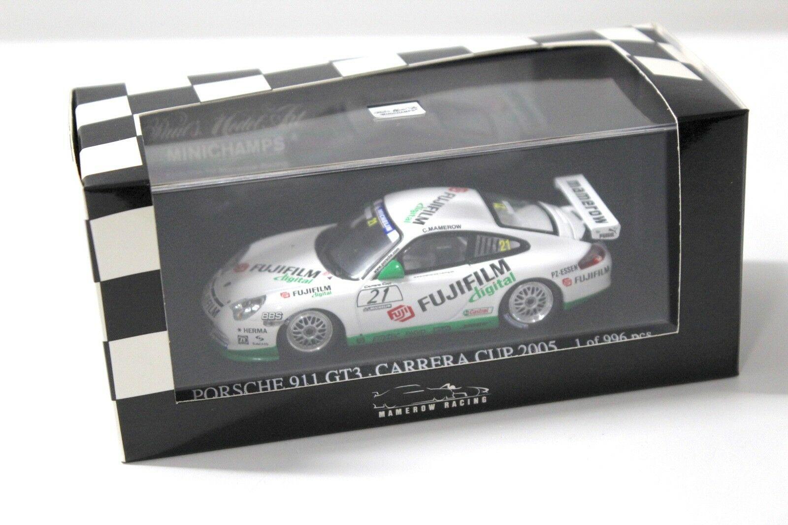 1:43 Minichamps Porsche 911 GT3 CUP 2005 MAMEROW #21 FUJI