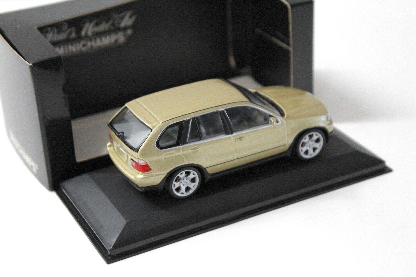 1:43 Minichamps BMW X5 E53 4.4i light yellow 2000