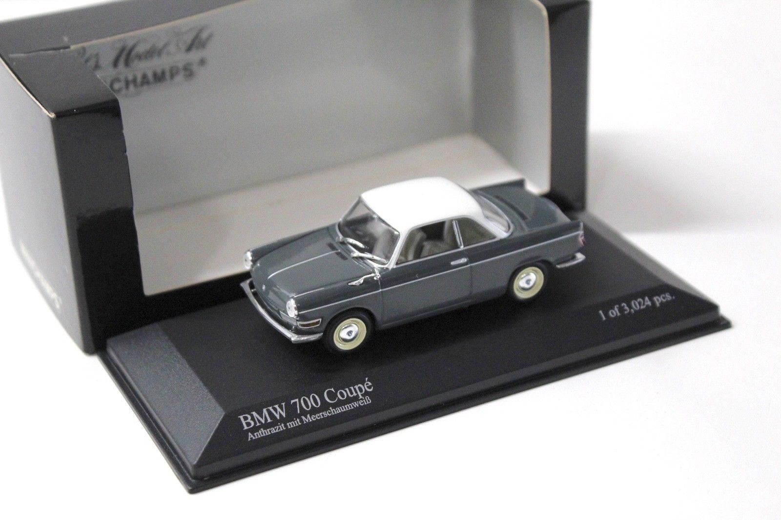 1:43 Minichamps BMW 700 Coupe grey/ white