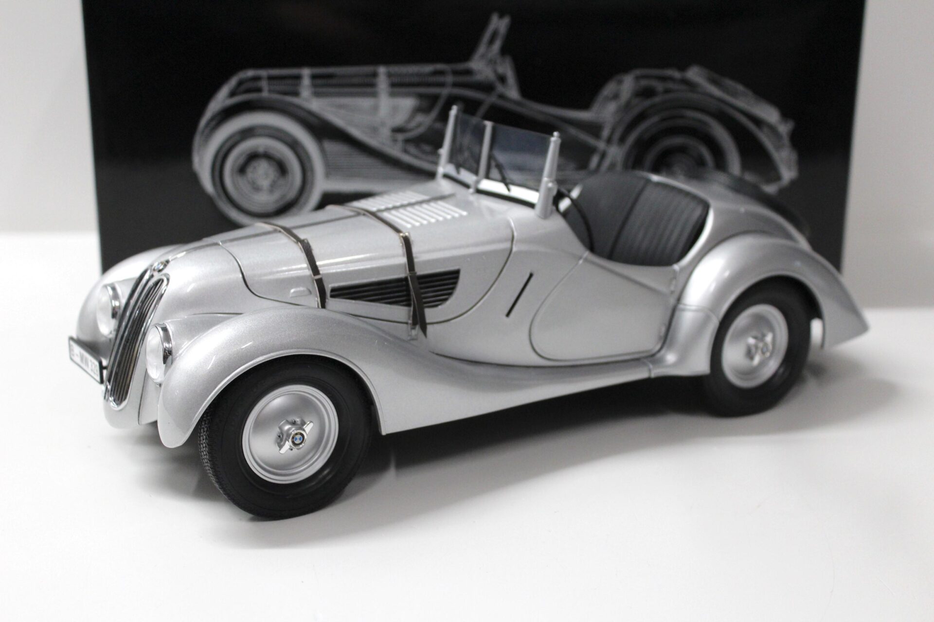 1:12 Premium ClassiXXs BMW 328 Roadster silver/ silver with Top