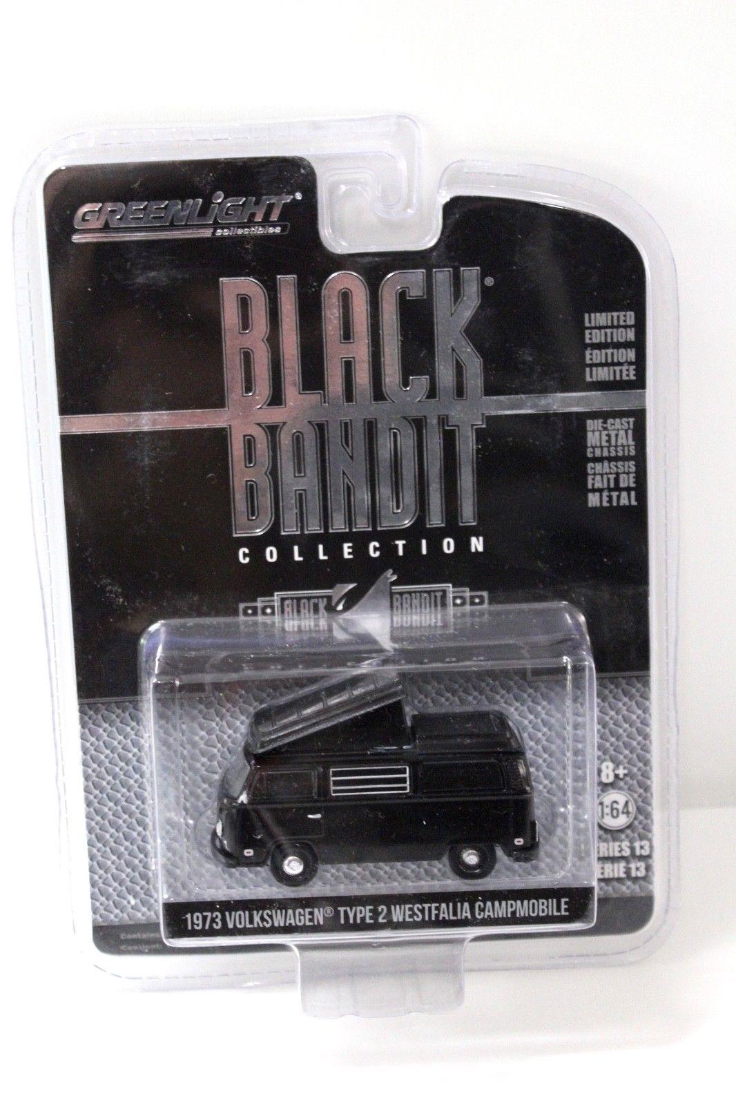1:64 Greenlight VW T2 Westfalia Camper *BLACK BANDIT*