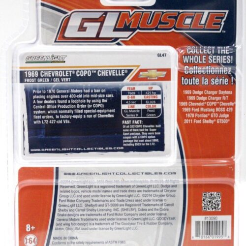1:64 Greenlight Chevrolet Copo Chevelle 1969 green