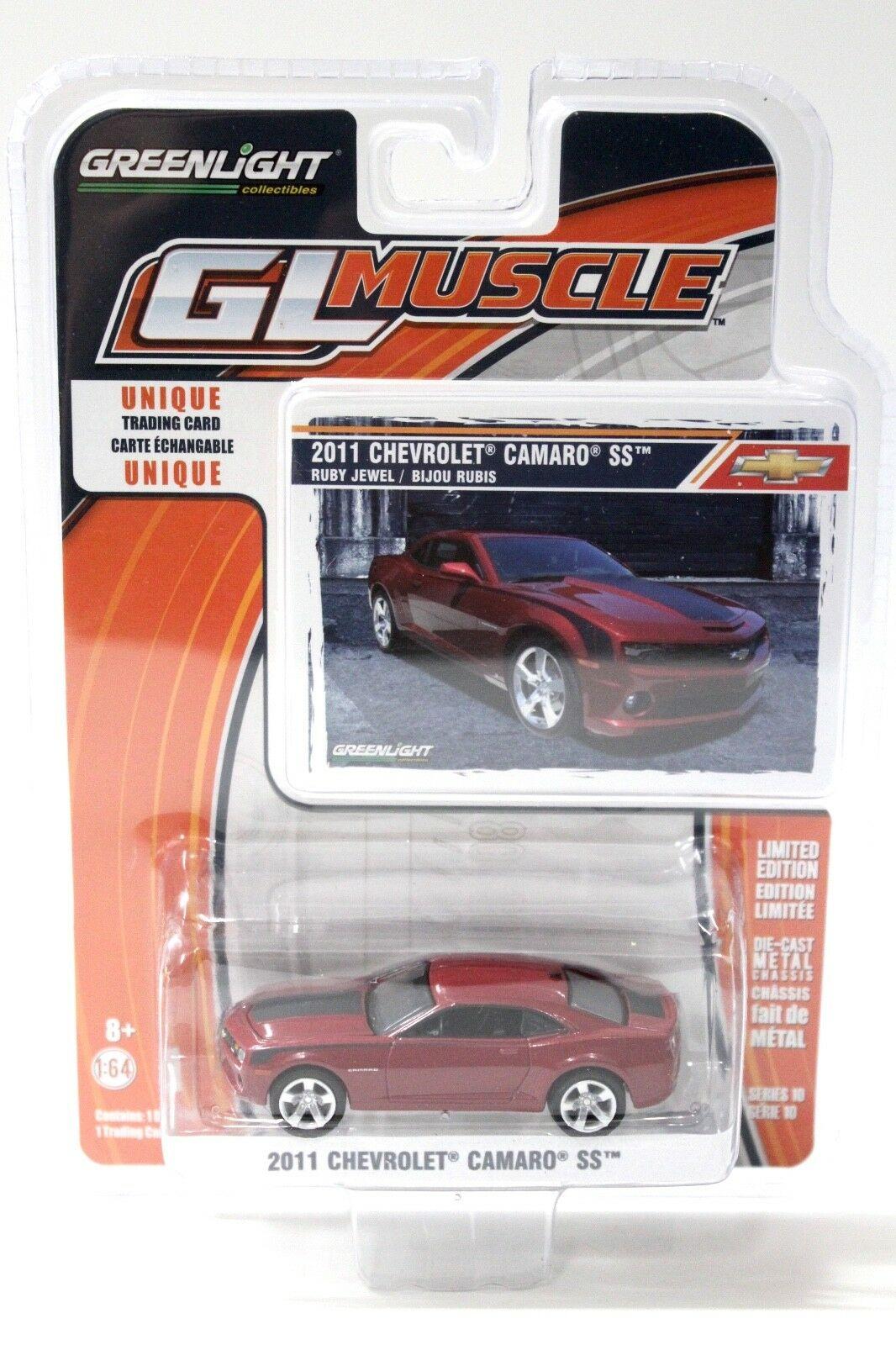 1:64 Greenlight Chevrolet Camaro SS 2011 red/ black