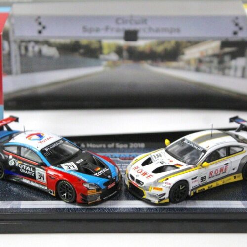 1:64 Tarmac BMW M6 GT3 SET 24h of SPA 2018 Limited SET