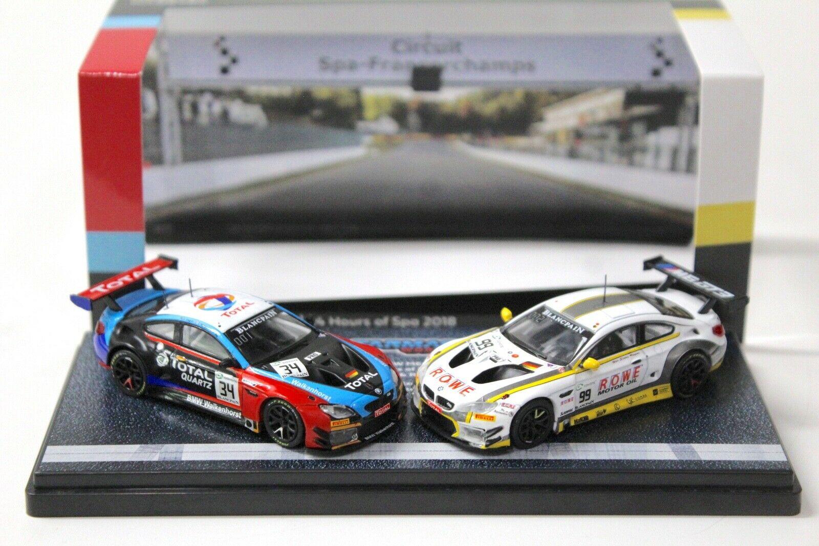 1:64 Tarmac BMW M6 GT3 SET 24h of SPA 2018 Limited SET