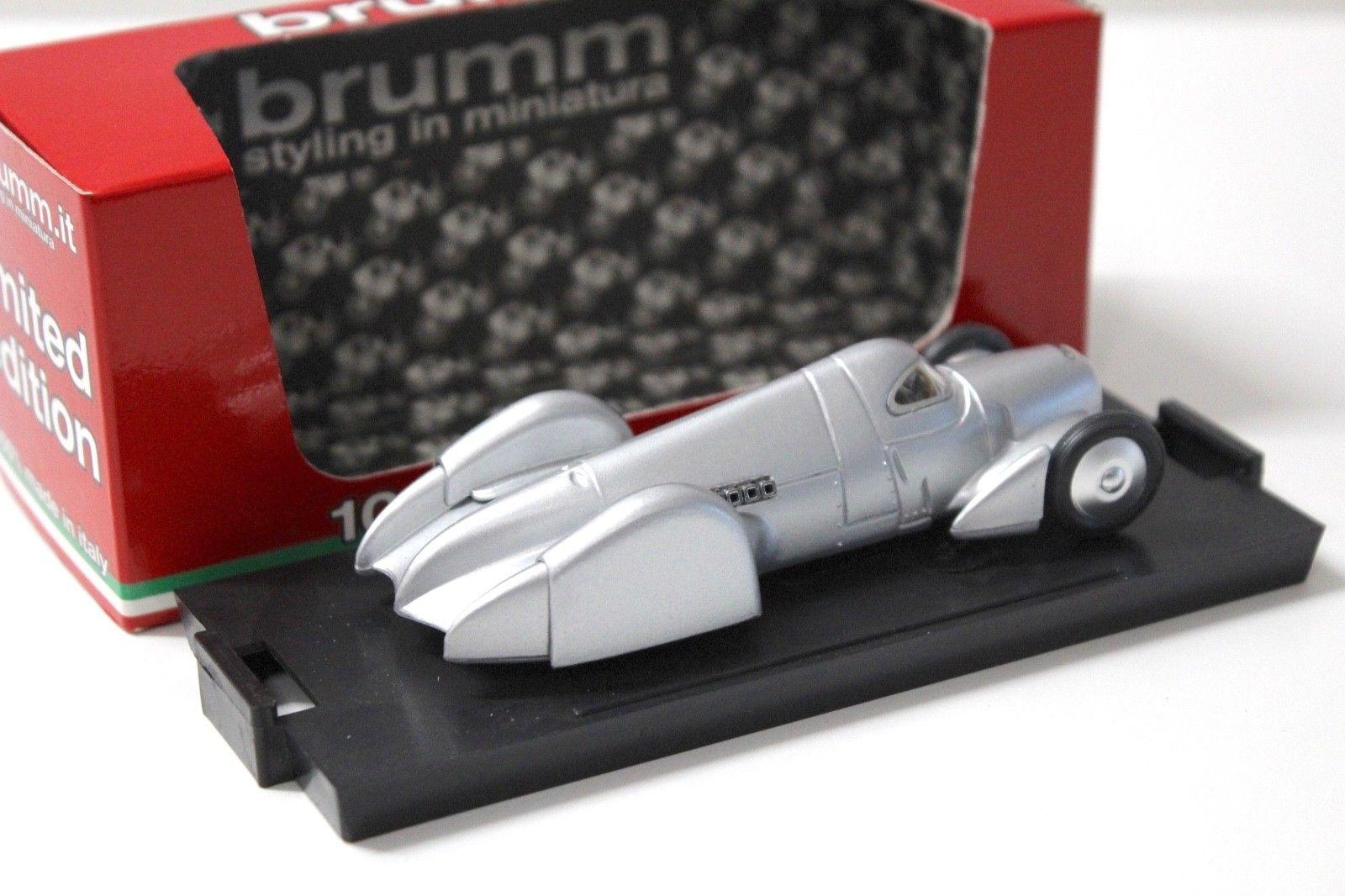 1:43 Brumm Auto Union Record Car 1937 silver
