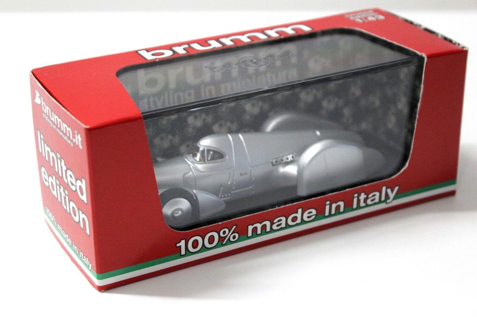 1:43 Brumm Auto Union Record Car 1937 silver