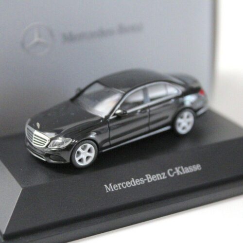 1:87 Herpa Mercedes C-Klasse Sedan W205 black DEALER VERSION