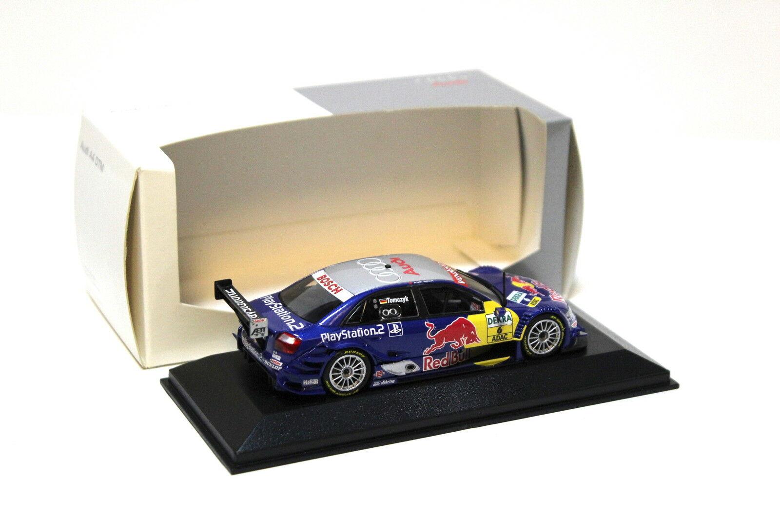 1:43 Minichamps Audi A4 DTM 2004 M.Tomcyzk #6 Red Bull DEALER VERSION