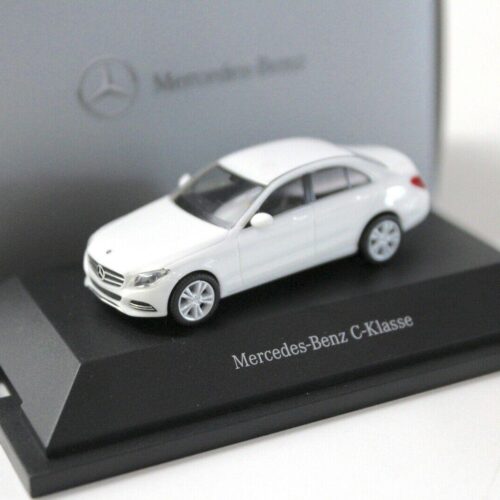 1:87 Herpa Mercedes C-Klasse Sedan W205 white DEALER VERSION