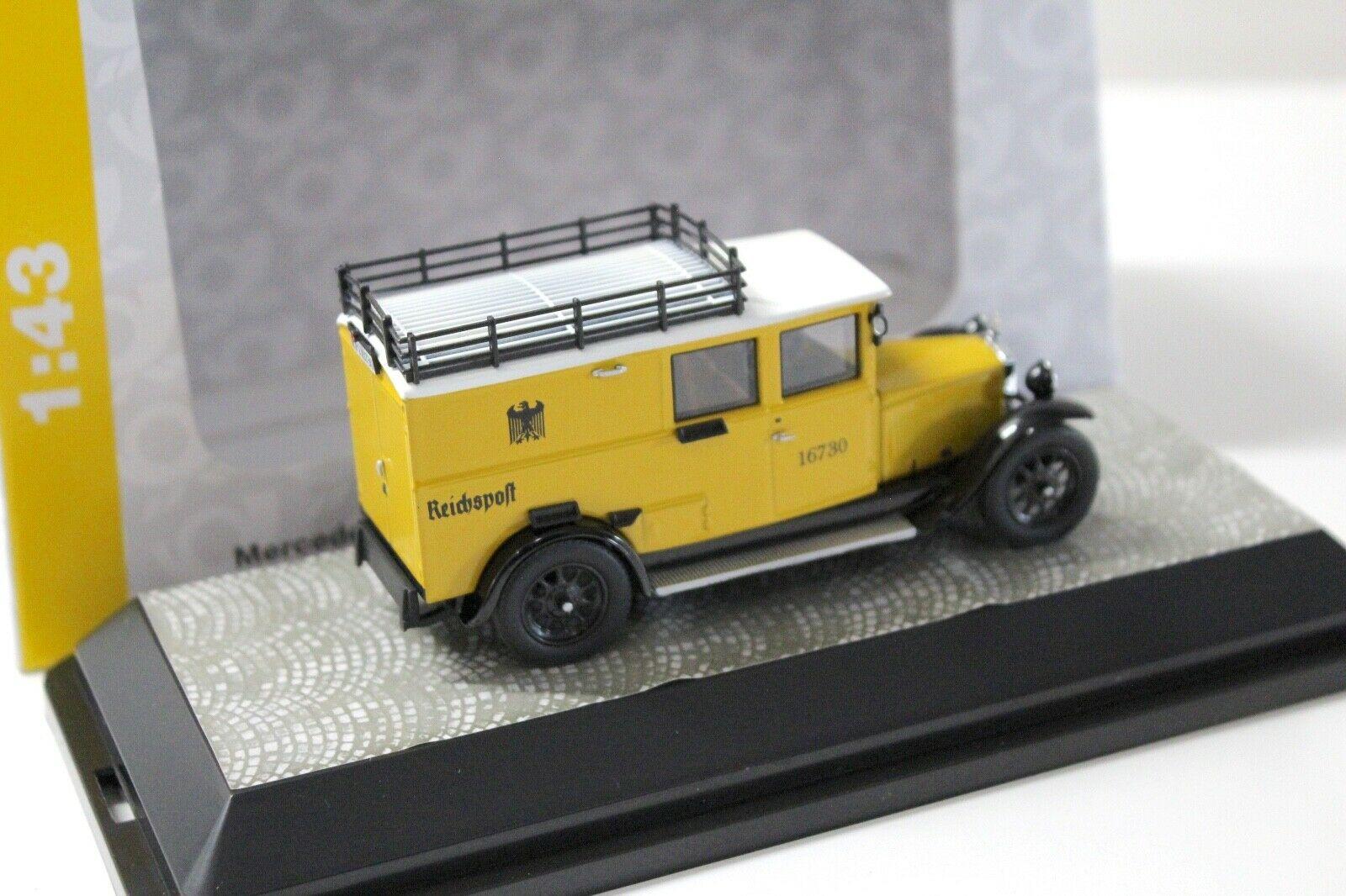 1:43 Premium ClassiXXs Mercedes L1000 "Deutsche Reichspost" yellow