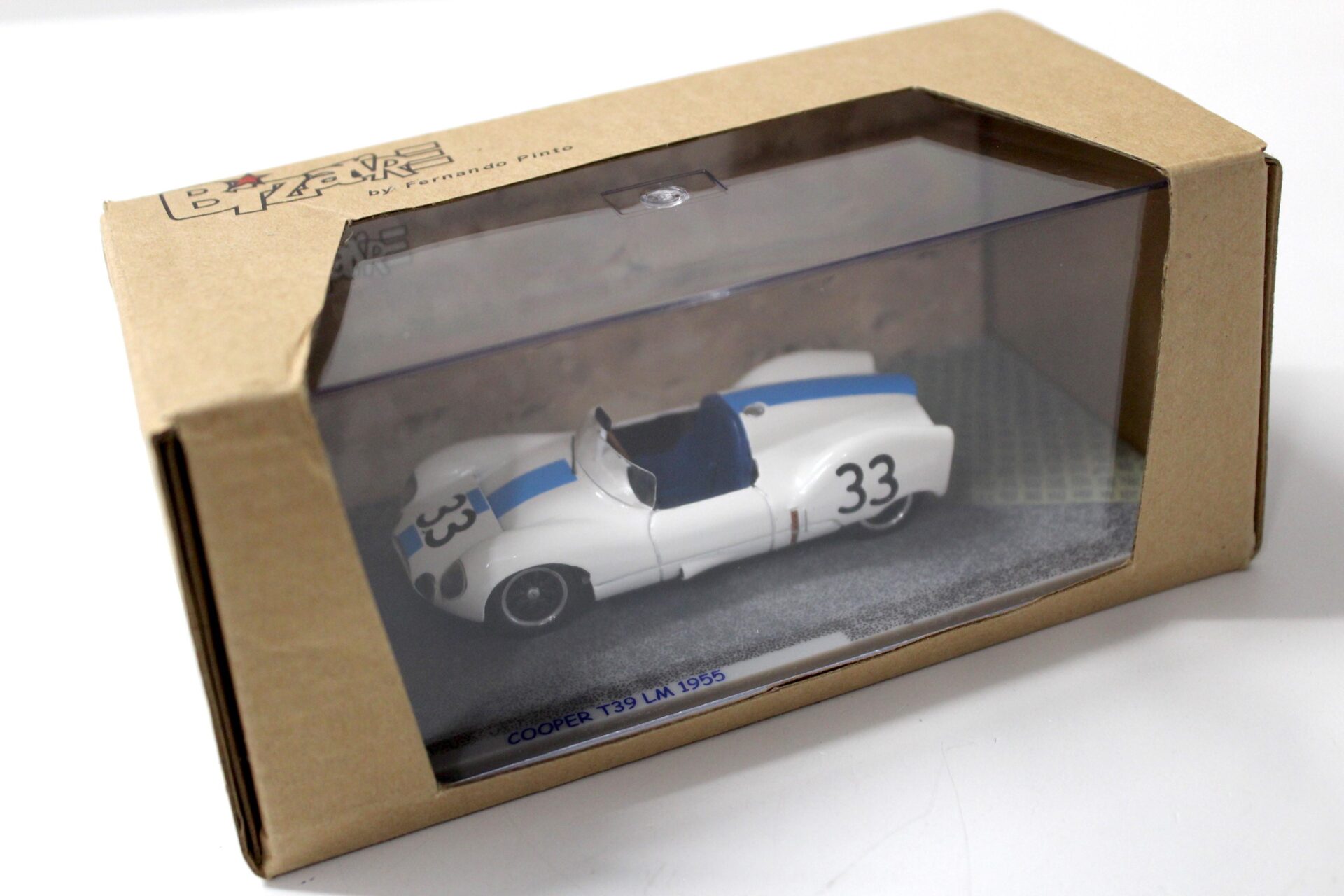 1:43 Spark Bizarre Cooper T39 Le Mans 1955 white/ blue #33