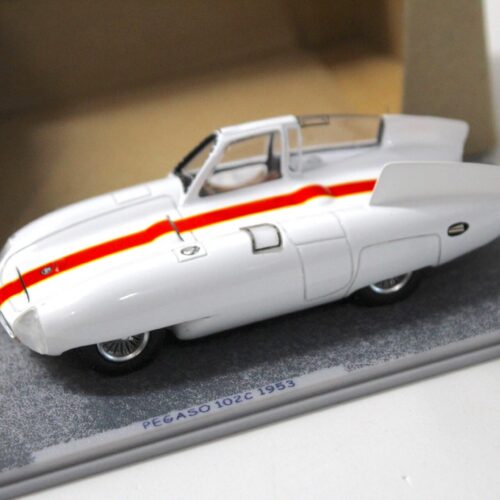 1:43 Spark Bizarre Pegaso 102C Bisiluro 1953 white/ red stripe